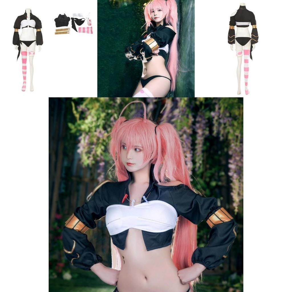 Slime Reincarnation Cosplay Costume Destroy Demon Milim Nava Dress Anime Game Role Play