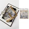 VICTORIA&VERA British Style Printed Mulberry Silk Scarf V826ZS07