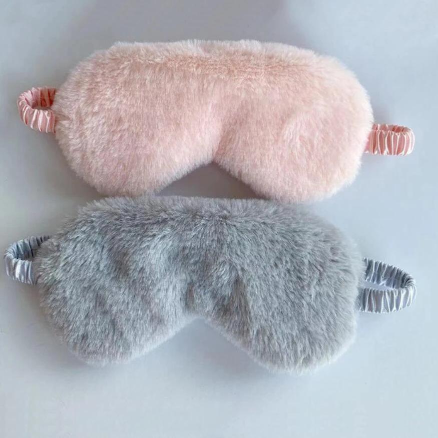 Durable And Safe Sleeping Mask Sleeping Blindfold Soft Plush Eye Masks Cute Love Cloud Eye Cover Plush Mask Eyepatch Nap Health Eye Cover