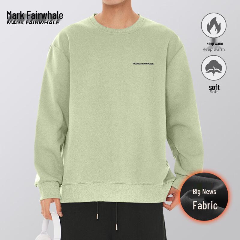 Mark Fairwhale Men's Heavyweight Letter Print Loose Sweatshirt