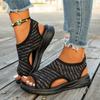 Low-heeled Women's Sports Shoes Thick-soled Fish-mouth Casual Sleeve Sandals Large Size