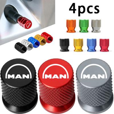 4PCS Colorful Car Accessories Car Tire Valve Cap For MAN TGX TGM TGA TGS TGE