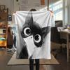 Ink Wash Cats  Print Flannel Blanket, High quality Comfortable for All Seasons, Home Decor, Warmth and Comfort