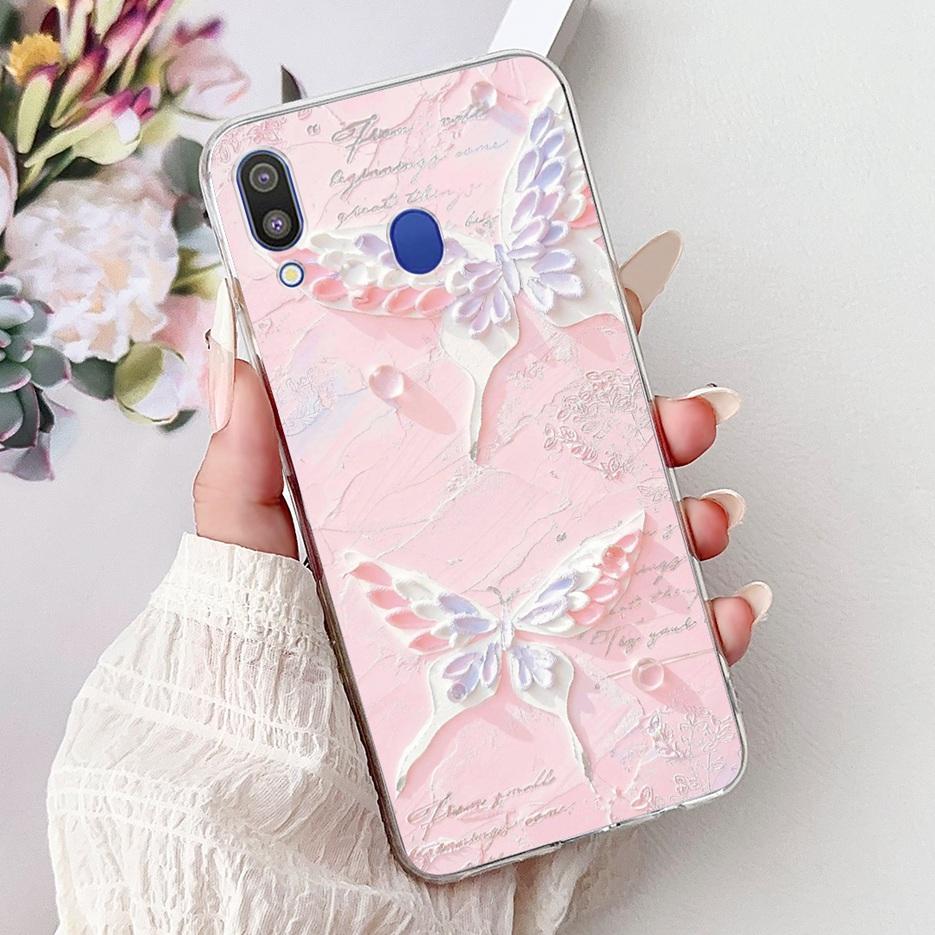 For Samsung Galaxy M10 M20 M30 Case New Fashion Painted Cover Clear Silicone Soft Slim Phone Case For Samsung M10 M20 M30 Fundas