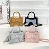 Highend fashion women's handbag bow simple shoulder messenger bag commuter versatile women's bag