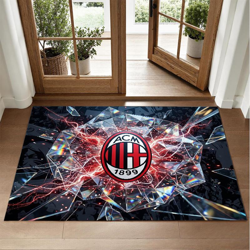 AC Milan Design Crystal Velvet Rug Soft Decorative Mat for Bedroom Entrance