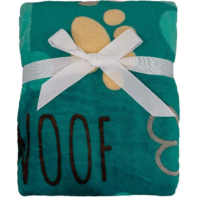 Puppy Paws Dog Lovers Super Soft Throw Blanket - 50x60 Throw Blanket for Bedroom, Living Room, Spring Time, Holidays, Kids, Babies, Adults & Decor,