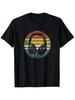 Music Lover Producer DJ Gifts Funny Retro Headphones T-Shirt