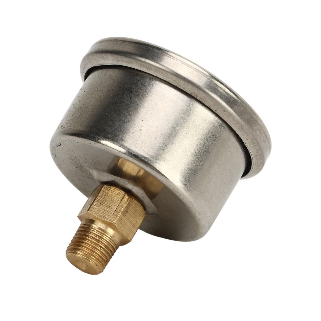Kraftstoffdruckmesser, Stahl-Manometer, PSI-Messung 0-8 kg/cm², Druck im Kraftstoffsystem überwachen, Universelle Anwendung für Auto