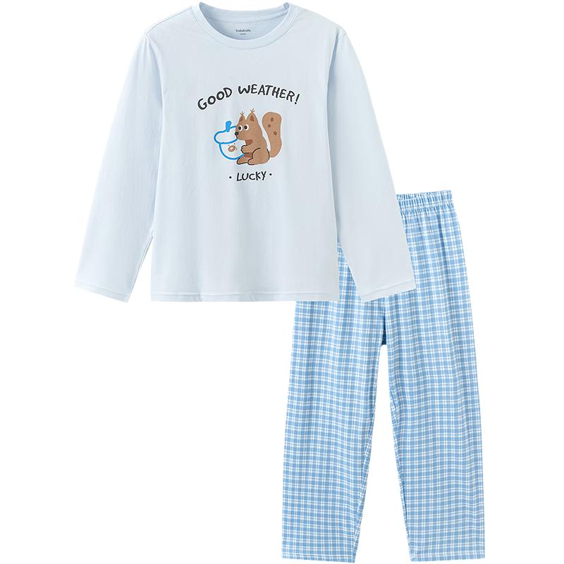 Balabala Kids  Pure Cotton Long Sleeve Pajama Set 150