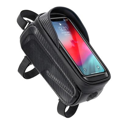 Waterproof Bicycle Phone Mount Bags Front Frame Top Tube Bag with Touchscreen Phone Holder Case Cycle Bike Tool Storage