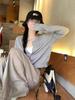 Women's Petite Korean Style Wool Knit Slim Cardigan - Autumn Winter Outerwear Thin Sweater Coat