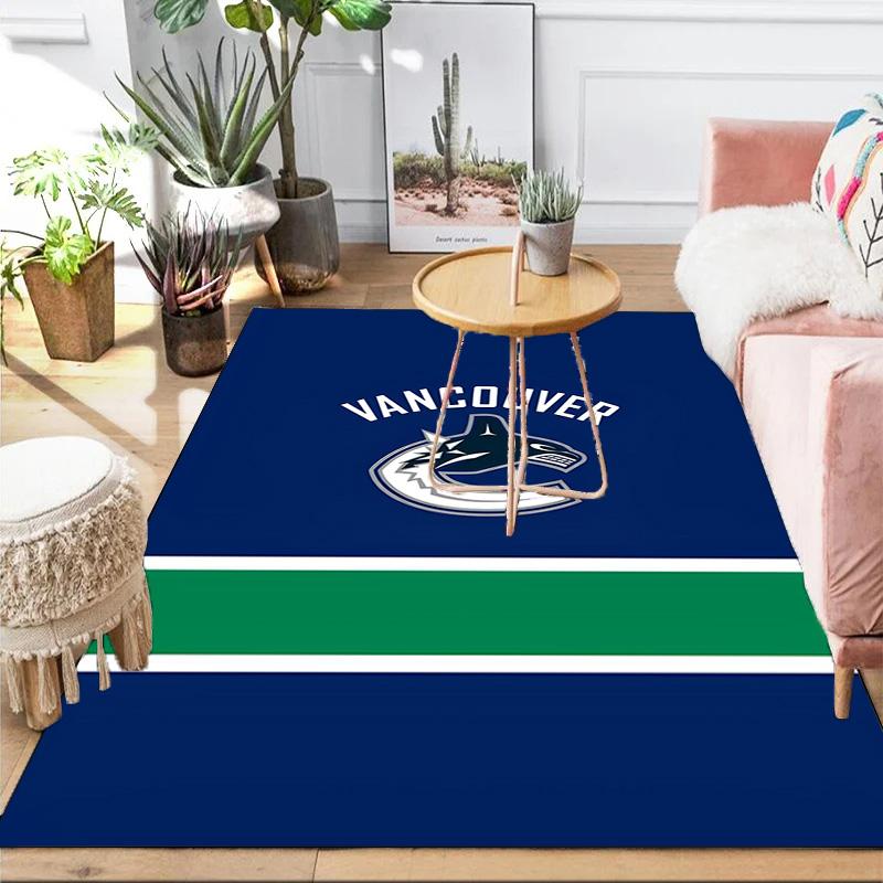 Vancouver Hockey Art Area Rug Suitable for Indoor And Outdoor,Carpets for Kitchens, Homes, Offices, Living Rooms,Home Decor,Christmas Gift