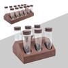 Metal Coffee Bean & Tea Leaf Display Rack with Glass Test Tubes