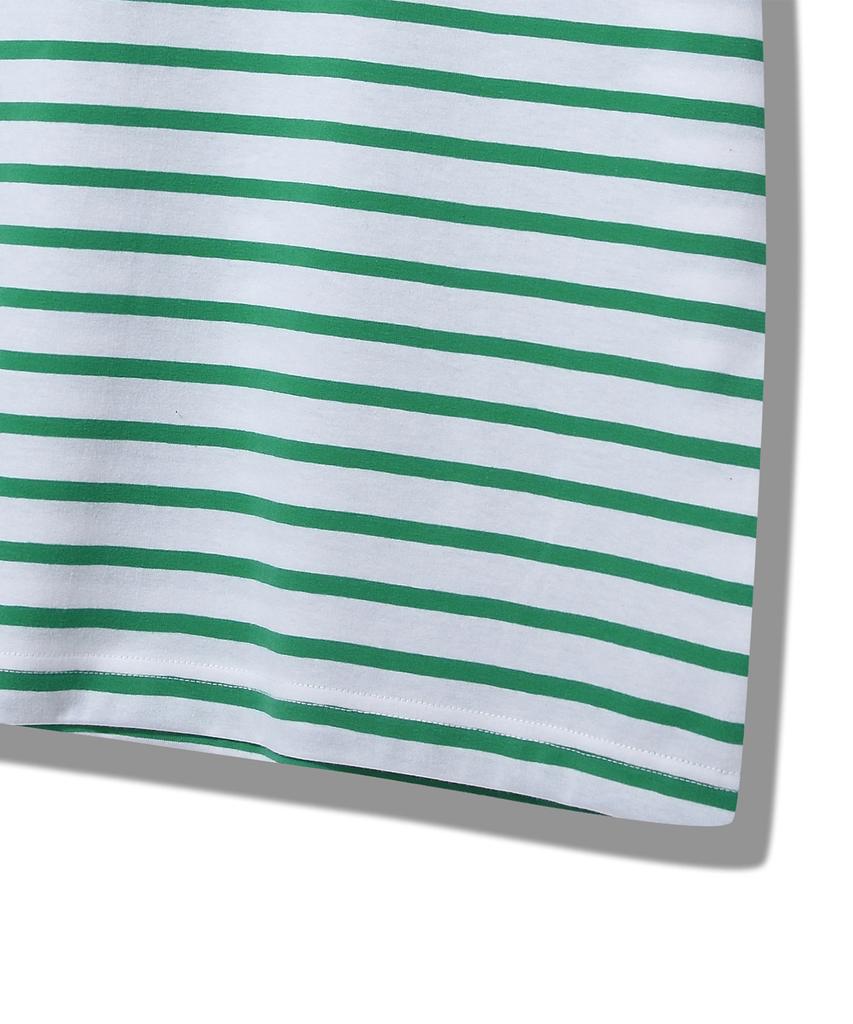 JEEP Wavy Striped Short Sleeve T-Shirt (Jq5Tsu121Gn)