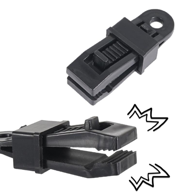 5x Awnings Clamps Tarp Clip Wind Rope Buckle Practical Tent Tighten Lock Grip