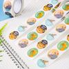 100-500Pcs New 1Inch Animal Good Job Cool Stickers Roll For Envelope Praise Reward Student Work Stationery Seal Lable Child Gift