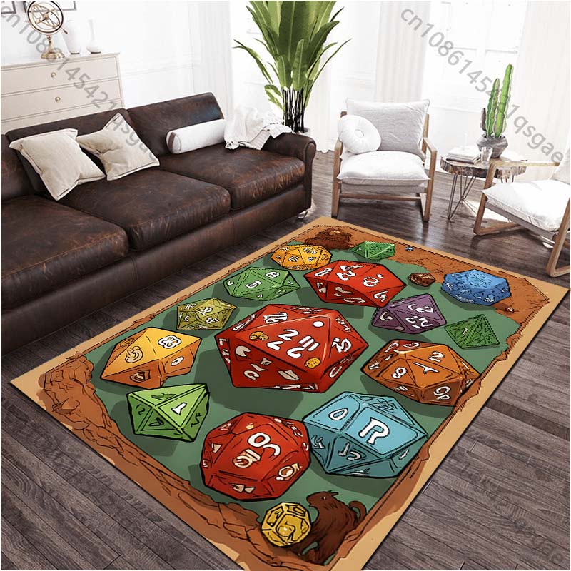 17 Stile Klassisches Spielwürfelmuster Teppich Teppiche Wohnzimmer Schlafzimmer Nachttisch Fußmatte Bereichsteppich Kinderzimmer Spielteppich Heimdekoration