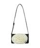Emis Corsage Flat Bag-Black/Ivory