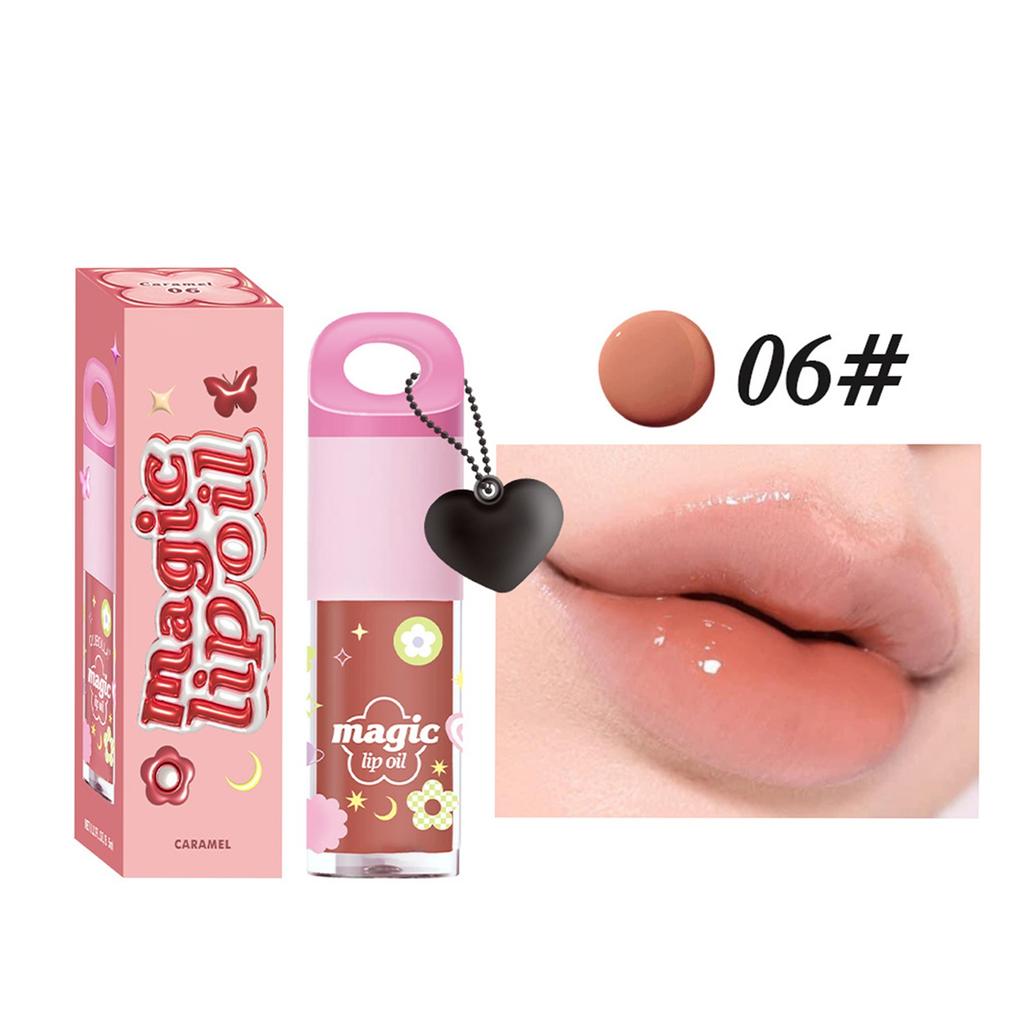 Volumizing Lip Oil Gloss Lip Gloss Hydrating Lip Gloss Pendant Portable Lip Oil,3.5ml