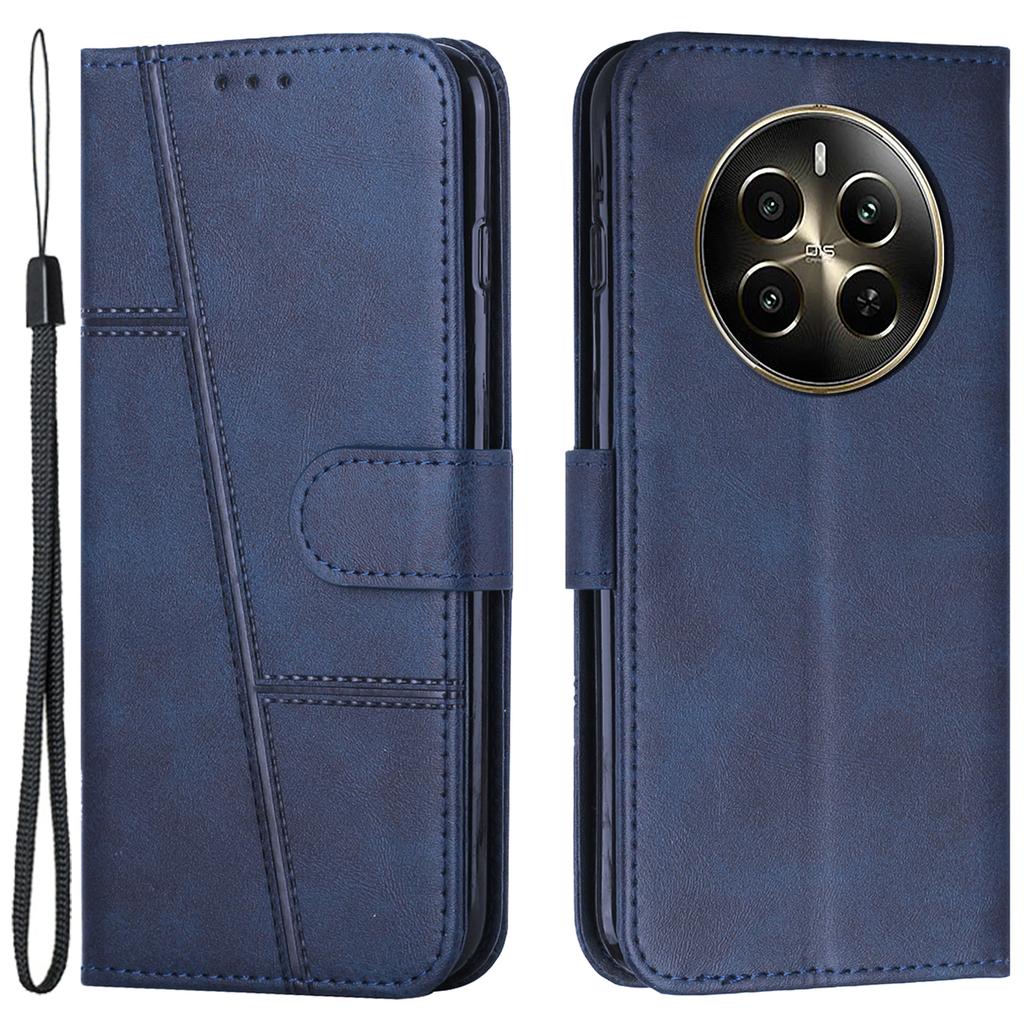 For Realme 12 Pro 5G/12 Pro+ 5G Case PU Leather Flip Book Stand Protective Phone Cover