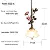Retro Art French Rose Copper Pendant Light for Bedside or Restaurant
