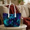 Galaxy Swirl Tote Bag Fashion Large Capacity Shoulder Handbag for Daily Use