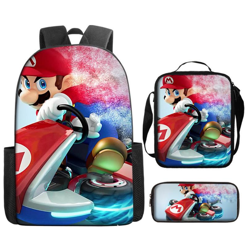 Super Elementary School Bag Cartoon Anime Backpack Mario Backpack Super Satchel