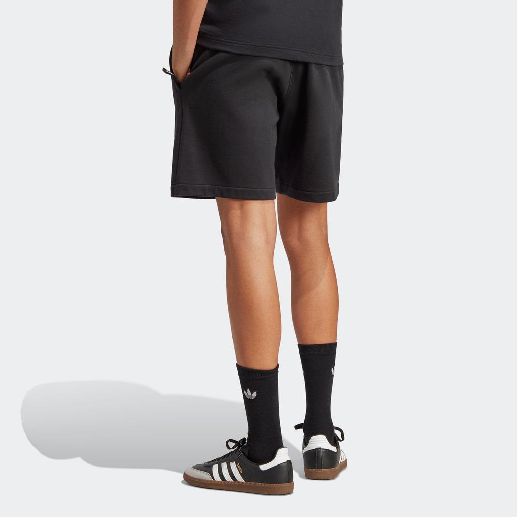 Adidas Originals Adventure Shorts With Solid Color Logo Men Bottoms Black IC2348