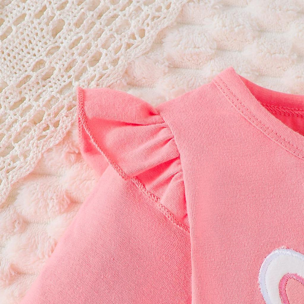 3PCS Baby Girl Clothes Outfits Long Sleeve Lovely Rabbit Bodysuit+Flower Pants+Headband Autumn Casual Wear for Infant 0-18 Months