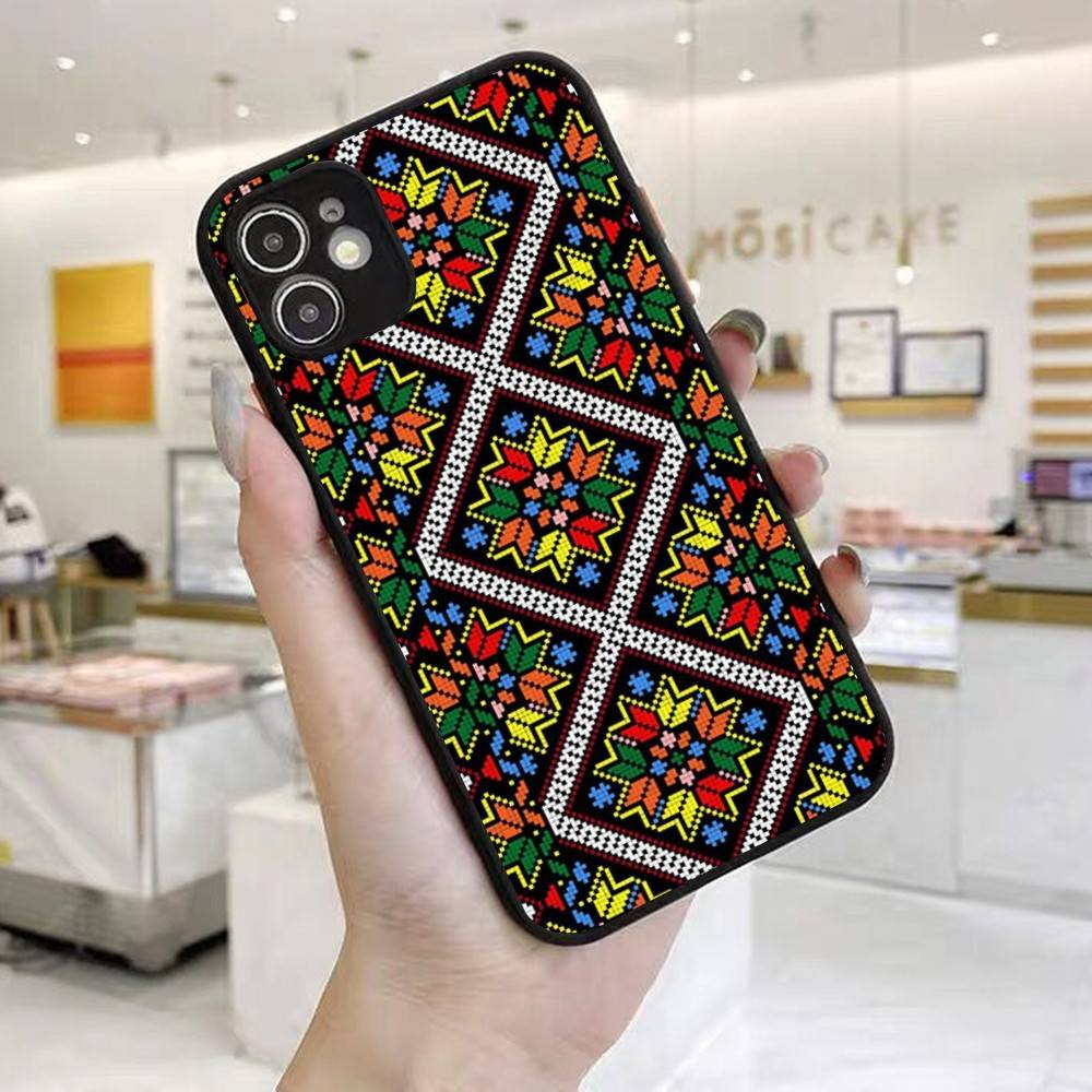 U-Ukraine Ornament Pattern Phone Case For IPhone 16 15 14 X XR XS 7 8 Plus 11 12 13 Pro MAX 13mini Matte Shockproof Case