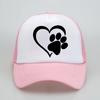 Fashion Love Heart Cat Paw Baseball Cap Summer Cool Casual Print Caps Women Unisex Hip Hop Snapback Hats
