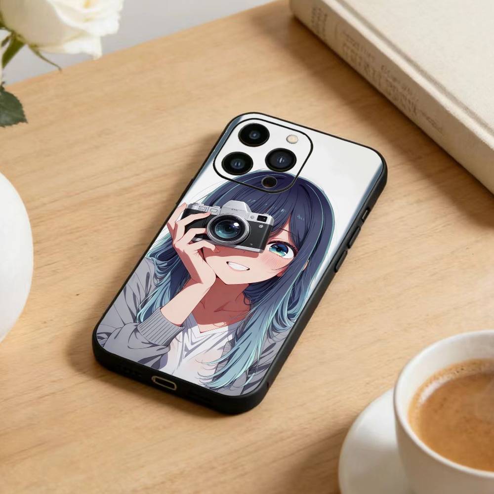Чехол для телефона с аниме Oshi no Ko для iPhone 16, 15, 14, 13, 12, 17, Pro Max, Plus, силиконовый, черный iPhone14