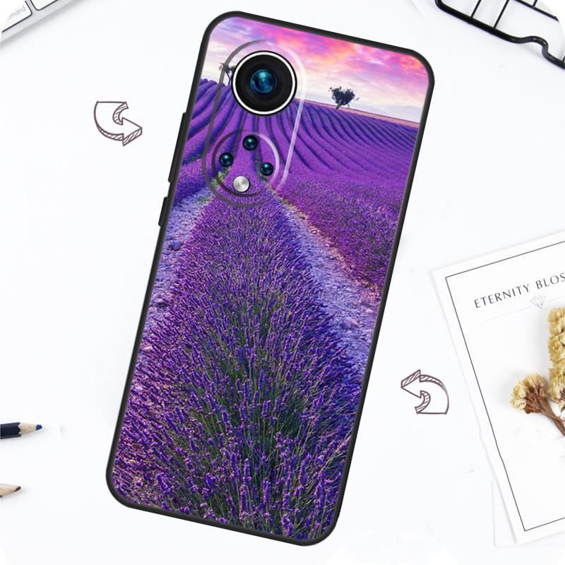 Lila Blumen Lavendel Hülle Für Honor Magic 5 6 7 Lite Honor 200 Pro X8b X9a X8a X8 X9 X9c X9b 50 70 90 Lite Abdeckung