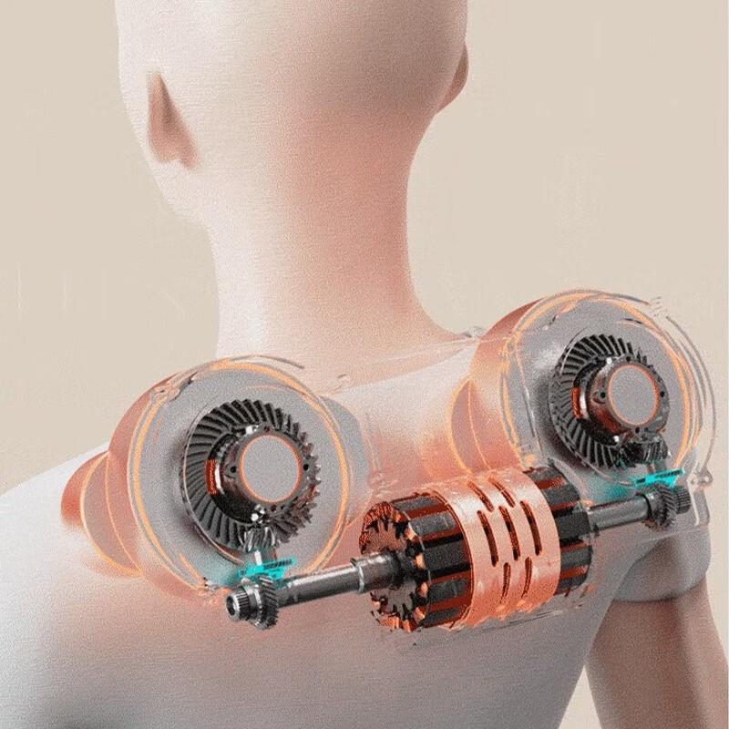 Aux Wireless Neck and Body Massager with Heat and Red Light