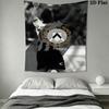 Udinese Calcio logo Wall Hanging Printed Fabric Blanket Decorative Tapestries for Bedroom Living Room Home Decor