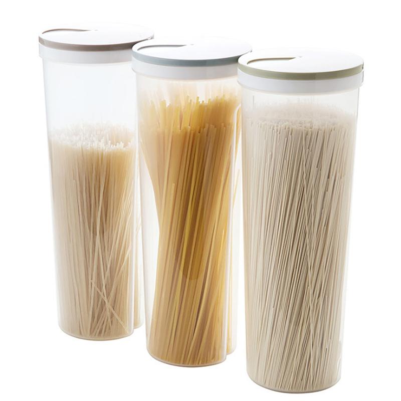 Food Storage Box Sealed Containers Fruit And Vegetable Storage Box For Cereal Spaghetti Noodle Wheat Pasta Oganizer