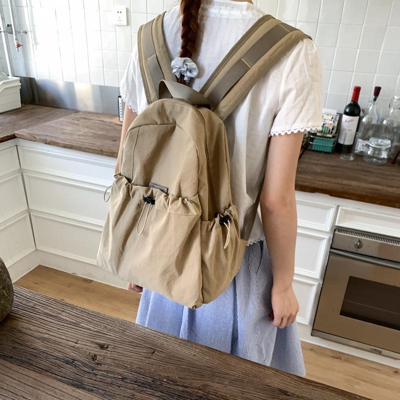 Nylon Backpack Women's Large-capacity Leisure Student Schoolbag Outdoor Mountaineering Bag Lightweight Travel Backpack