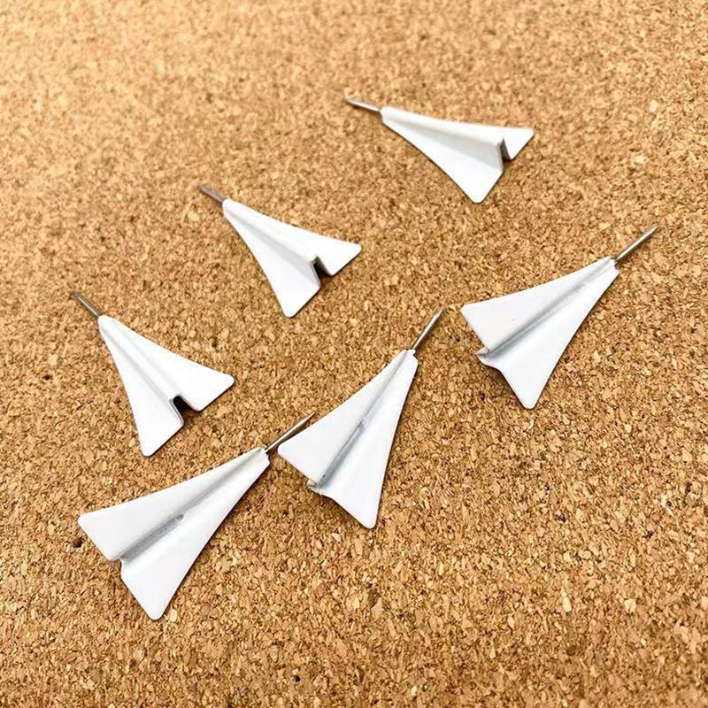 

Творческие канцелярские кнопки 3D бумажный самолетик паста для рисования гвоздь самолет канцелярская кнопка доска объявлений белый