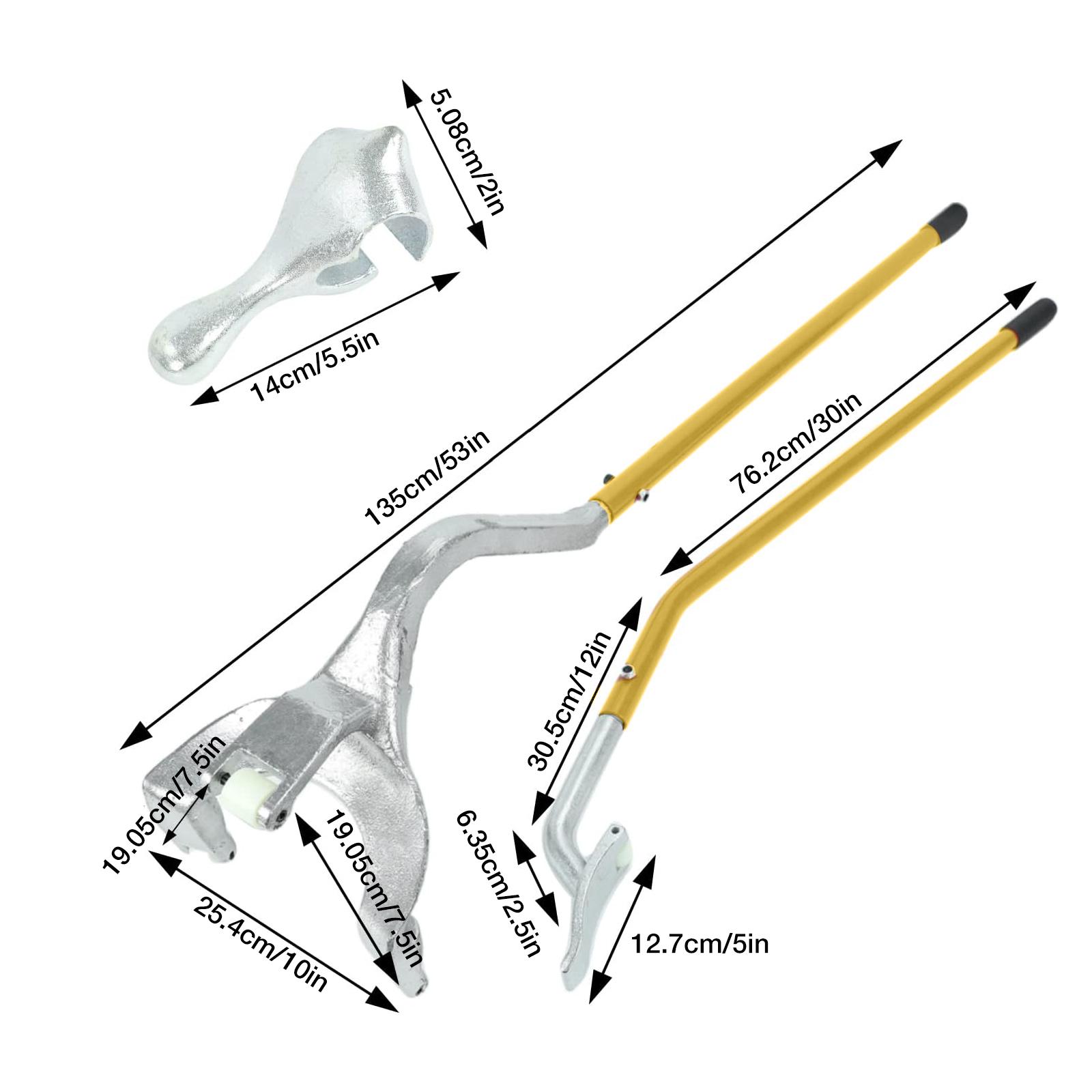 

Manual Tire Changer For Car Portable Tire Remover Tool Carbon Steel Hand Bead Breaker Mounting Tool For Tire 17.5 To 24.5 Inches жёлтый