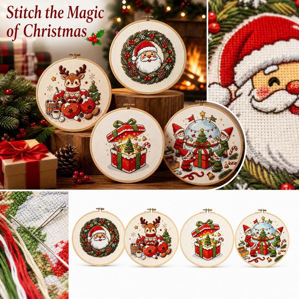 Christmas Cross Wall Decor for Living Room Fireplace Mantel Holiday Home Hanging Ornament