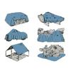 Bâche de Protection 180g/m², 8x10m (80m²) - Étanche, UV, Renforcée