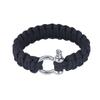 Military 550 Paracord Woven Survival Bracelet Stainless Steel Buckle Kit Outdoor