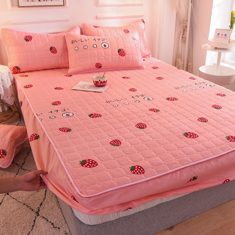 New Cartoon Mattress Cover Protector Soft Comfortable Breathable Printing Bedding Mattress Bed Cover Fitted Machine Washable