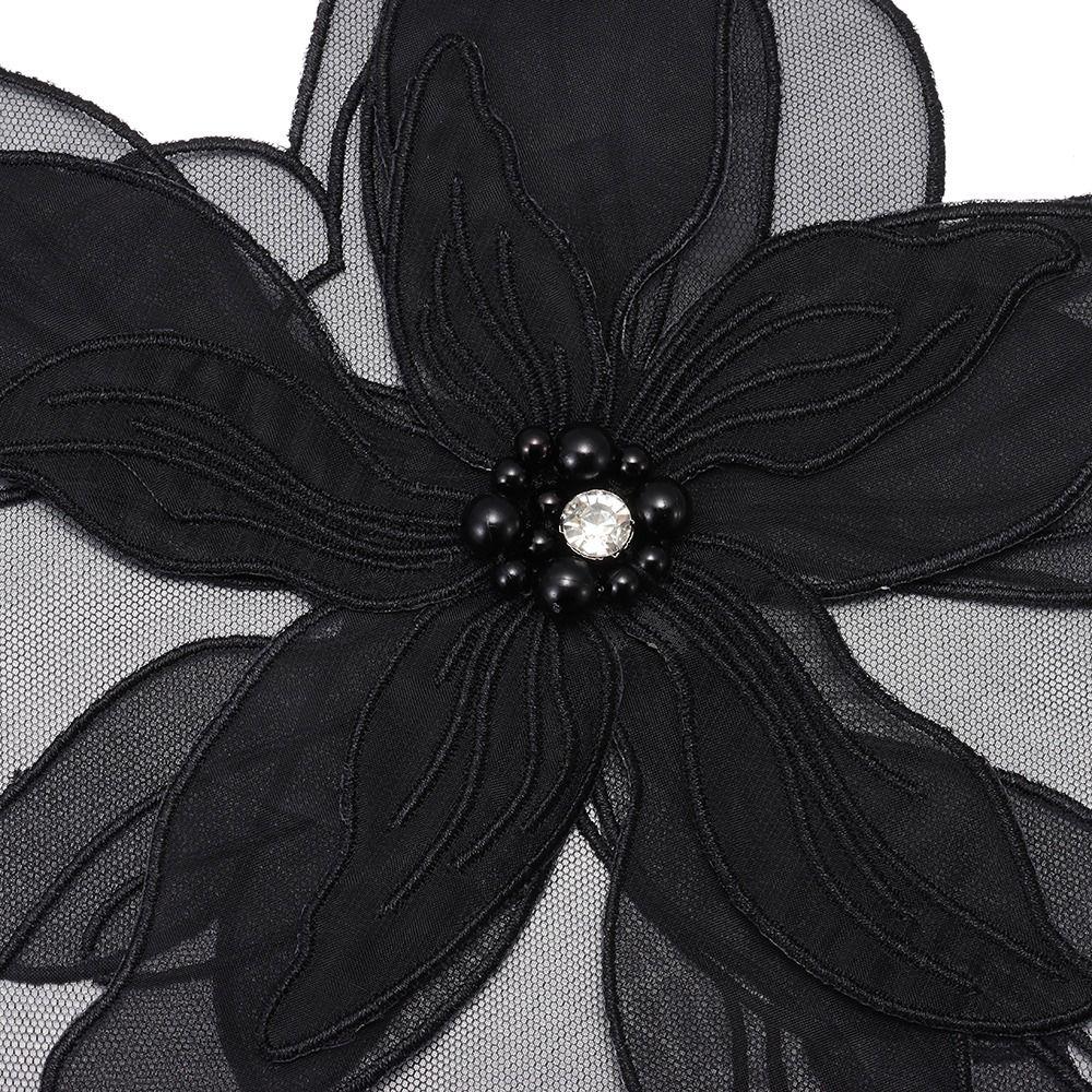 Pânză Material Handmade Mărgele Floare Aplicații Rochie DIY Decorative Florale Aplicații