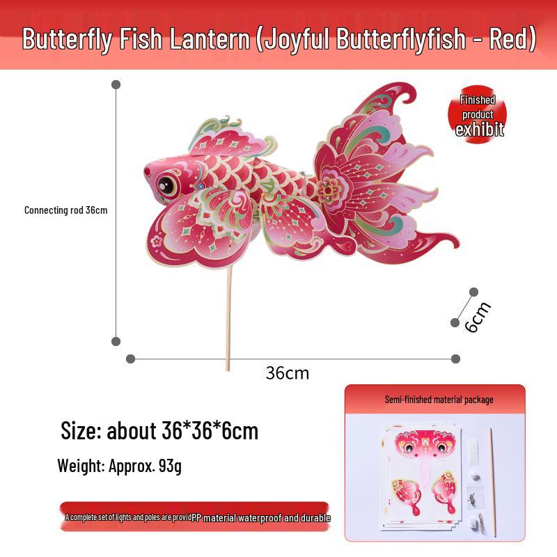 Dragon Boat Festival 2026 Exquisite Goldfish Lantern DIY Craft Kit for Kids
