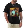 Untitled House von Zdzisaw Beksiński T-Shirt Streetwear T-Shirts Oversize Modehemden Herren Trainingsshirt