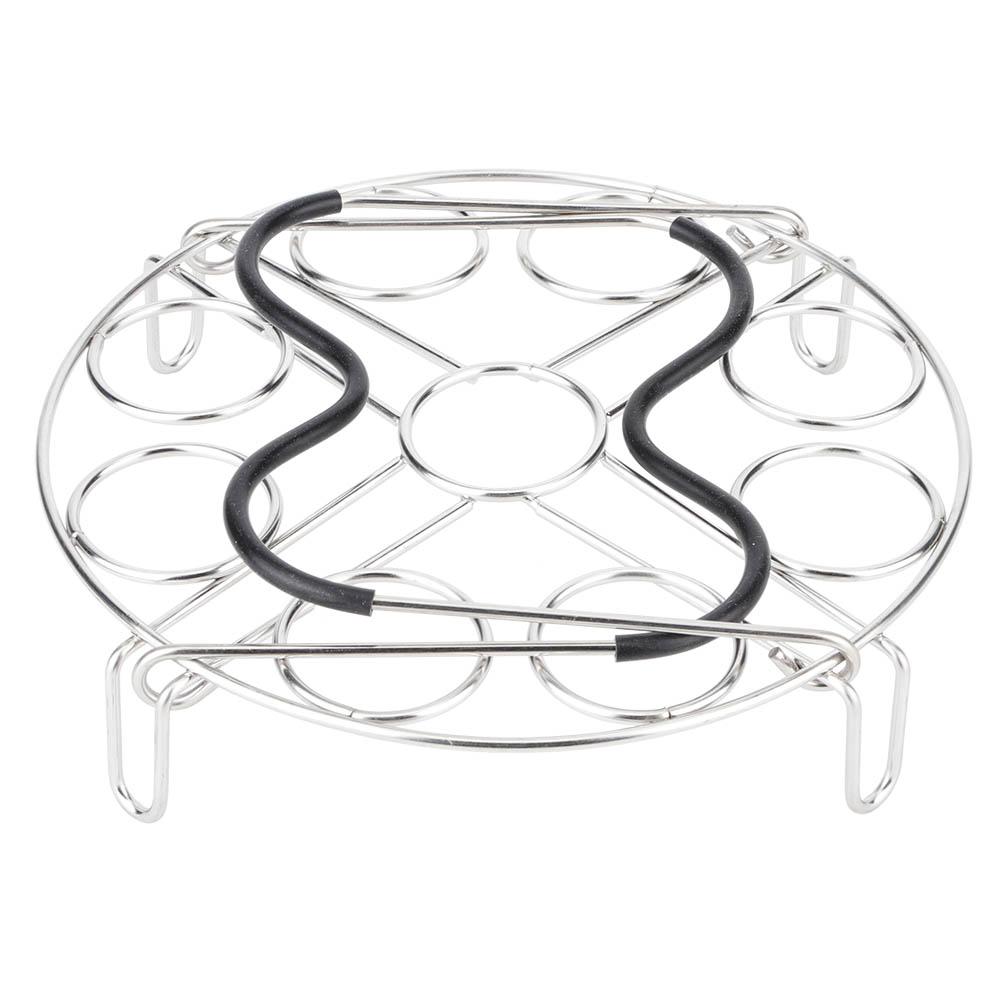 Edelstahl Eierkocher Dämpfeinsatz Ablage Regal Ständer Küchengeschirr mit Griff