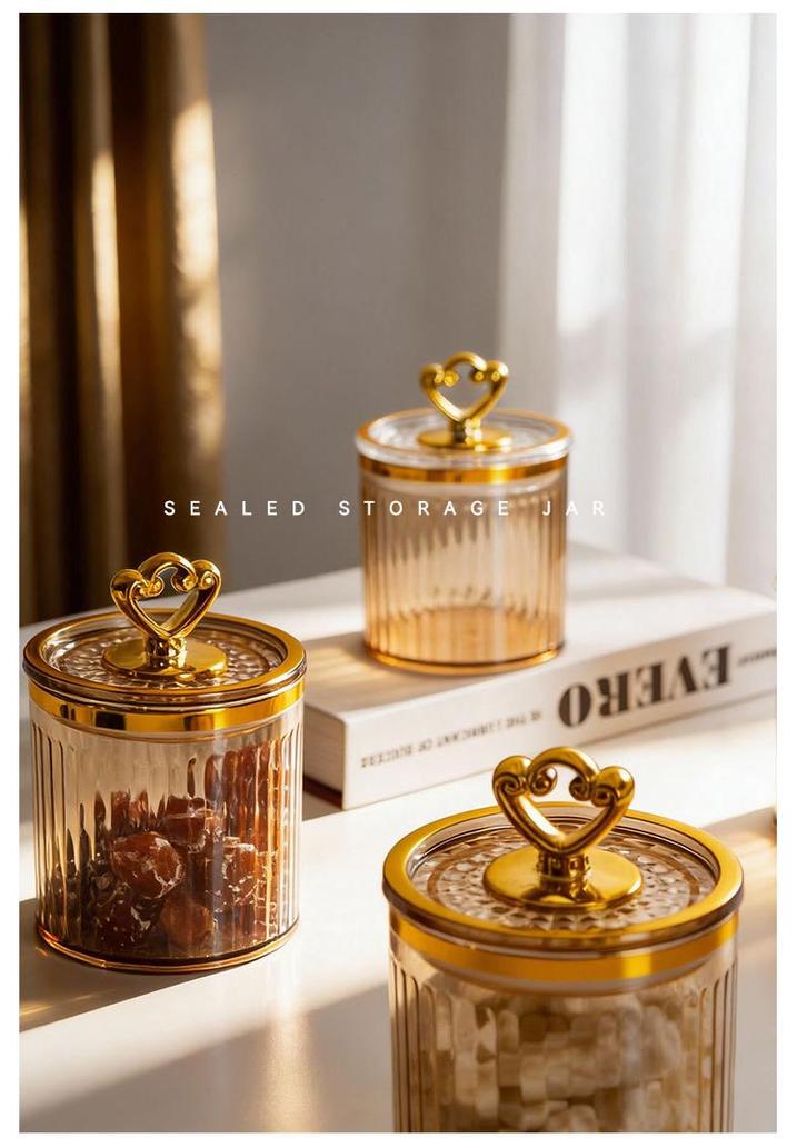 Thickened Food-Grade Jar Set with Lid for Snacks & Dried Goods Storage