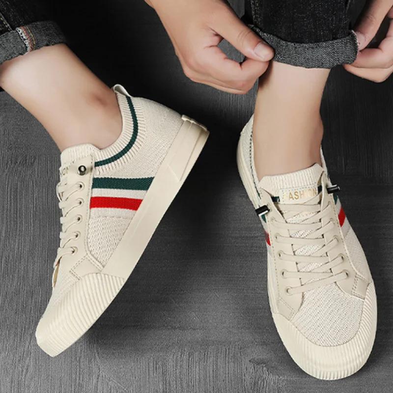 Men's Sneakers Branded Casual Shoes for Men Mesh Lightweight Male Flats Shoes Luxury Loafers Walking Shoes Zapatillas De Hombre